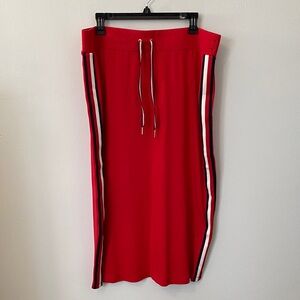 Tommy Hilfiger Red Drawstring Skirt